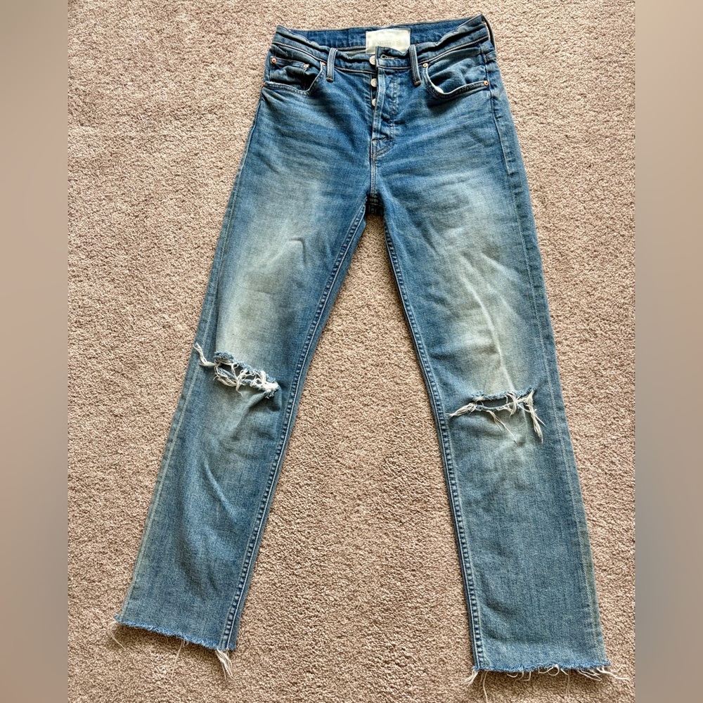 MOTHER The Tomcat Ankle Fray Jeans